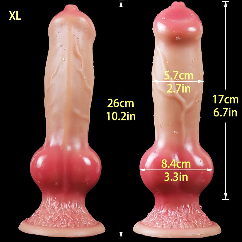 Dog Dildo/Huge Dildo Animal Realistic Penis with Suction Cup Big Butt Plug Giant Monster Cock Dick Adults Supplies for Men Women