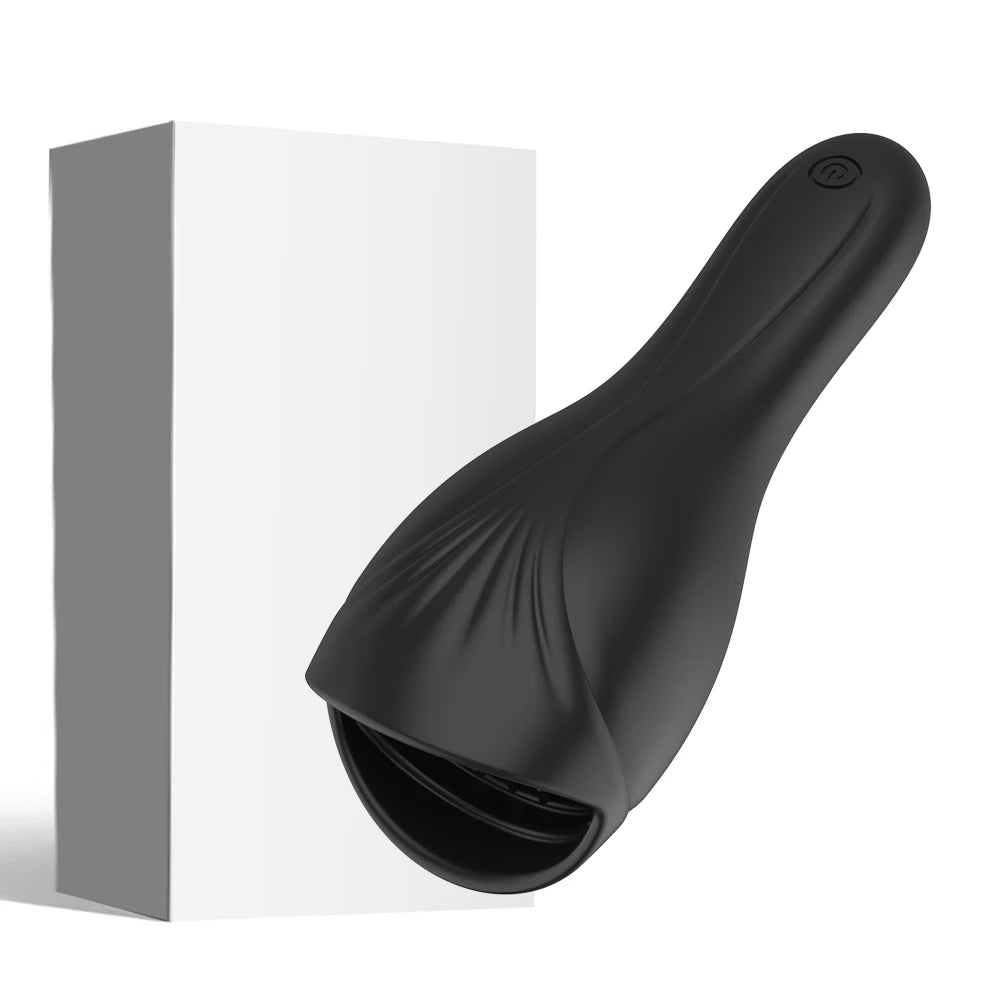 Sex Toys for Men Rechargeable Penis Massager with 10 Vibrators Male Masturbator Delay Lasting Glans Trainer Men's Glans Vibrator