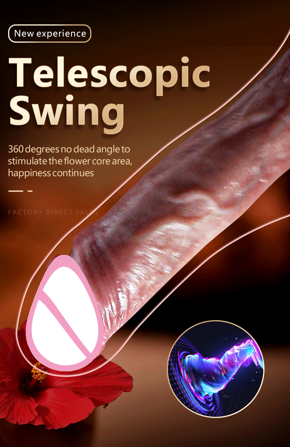 Big Dildo Vibrator Rechargeable Penis Artificial Telescopic Swing Heating Remote Control Vibrators For Women Silicone Dildos