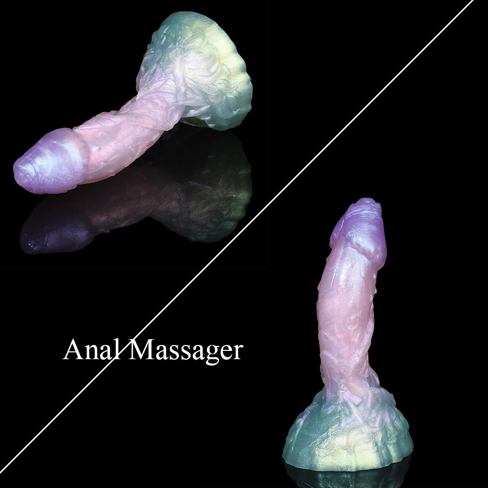 YOCY 4 Sizes Monster Dildos Curved Anal Plug Butt Dilator Vagina Massager Flirting Sex Toys For Women Men Masturbator Sexy Shop