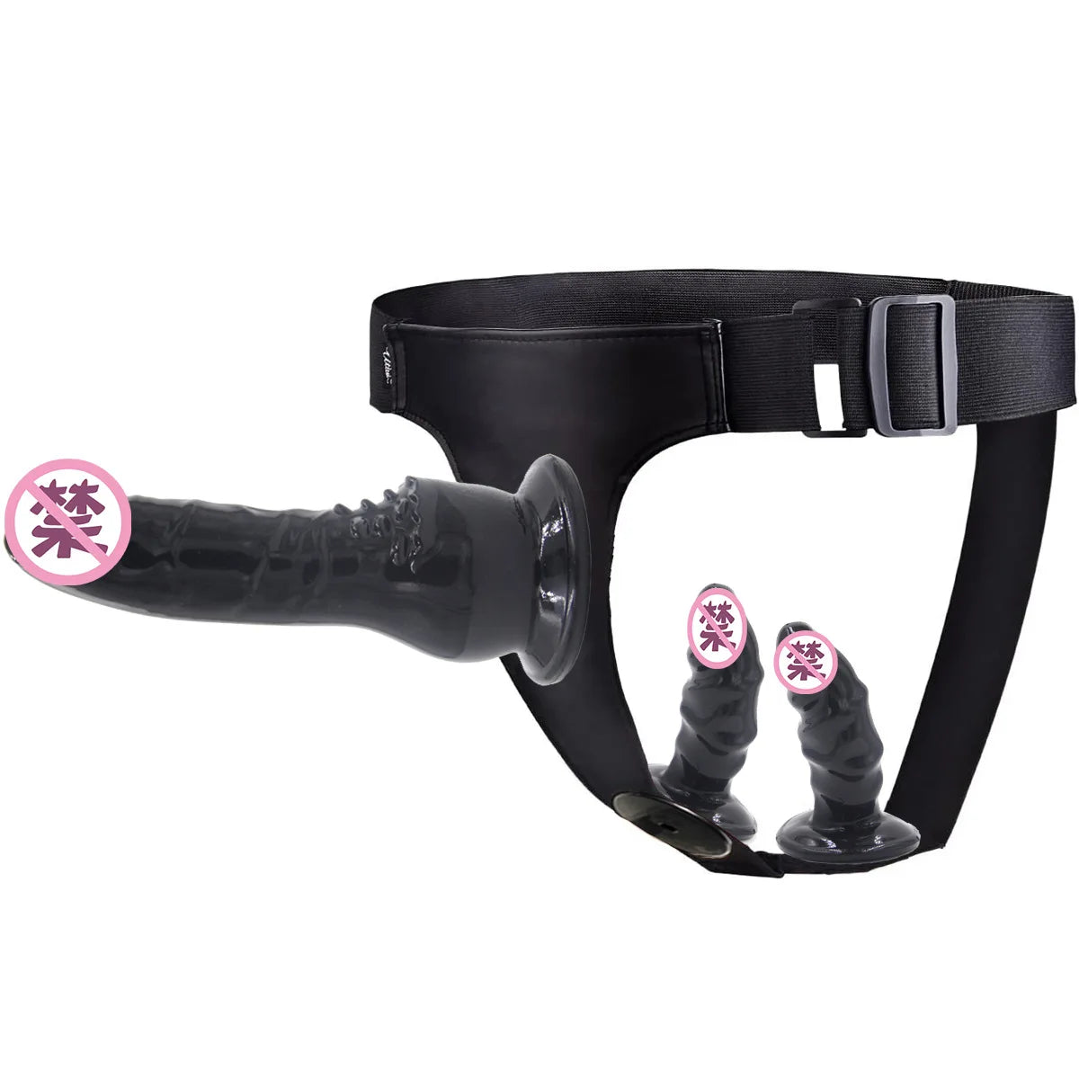 Double Dildo Lesbian Wearable Pants Female Chastity Belt Chastity Devices Sex Toy for Women Couple Anal Vagina Plug Adult Games