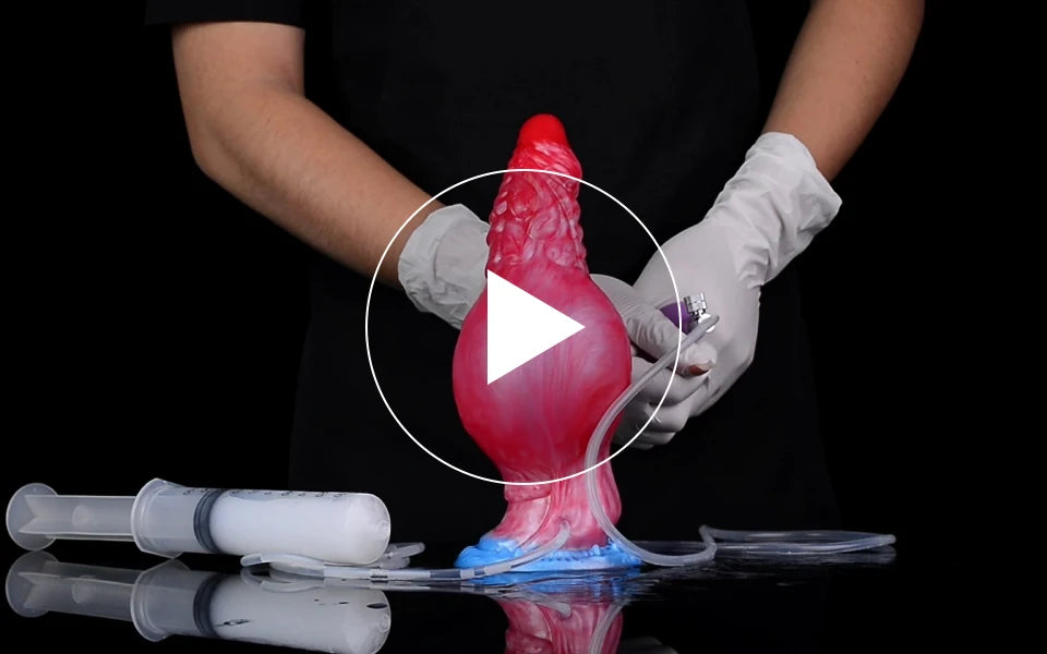 9.06" Dragon Dildo, Inflatable Monster Penis with Realistic Dragon Scales, G-spot Stimulation for Women/Couples, Hands-free Play