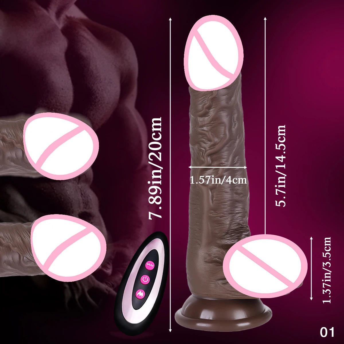 Vibrator Dildos Realistic Big Long Dildo Adult Supplies Huge Dick 18 for Girls Sex Toy Penis Sexyshop Rubber Dilddo For Women's