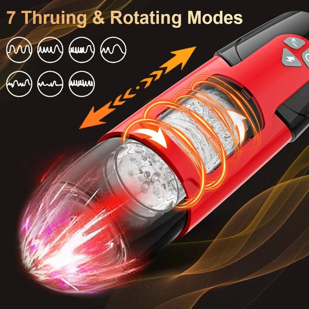 Sex Toys for Men Male Masturbator Automatic Telescopic Masturbators Cup Thrusting for Penis Stimulation Pussy Male Stroker Adult