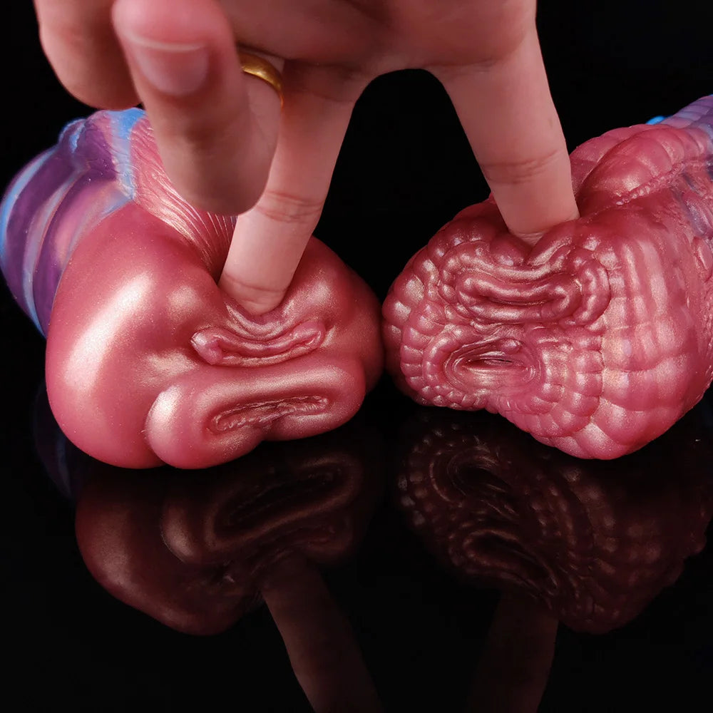 YOCY Men Masturbator Silicone Sex Toy For Adult 18+ Anal Vaginal Dual Channel Penis Stimulator Massager Pussy Fetish