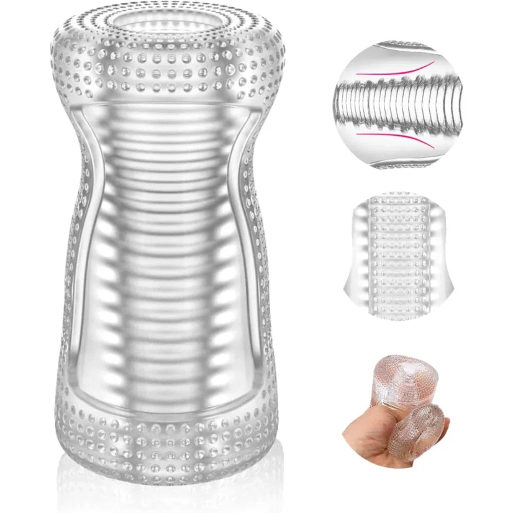 Sex Toys for Men Portable Male Masturbator Cup Glans Endurance Exercise Artificial Vagina Pussy Masturbstor for Men Sexmachine