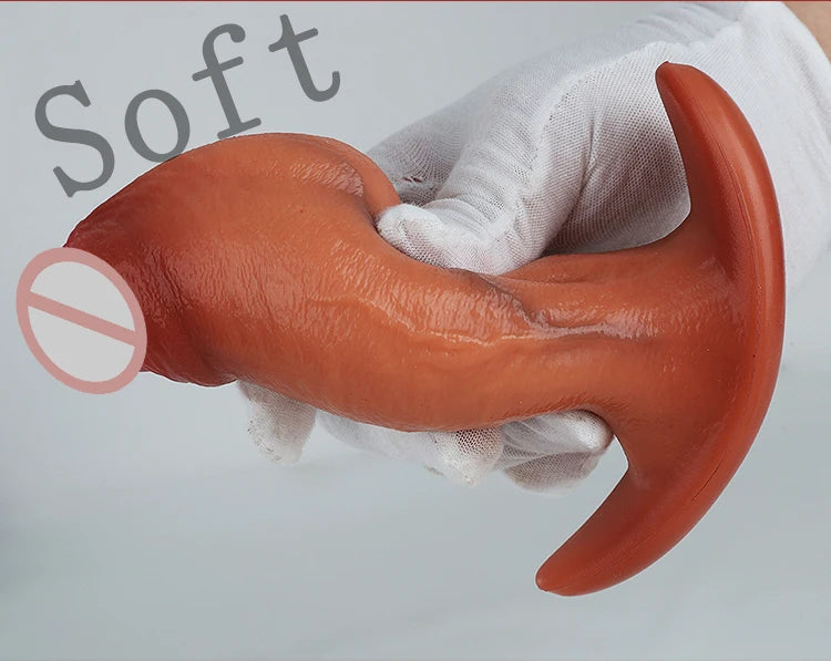 Sex Toys For Men Women Huge Dildo Anus Expansion Silicone Butt Plug Prostate Massager Vagina Big Dick Vibrating Dildo Anal Plug