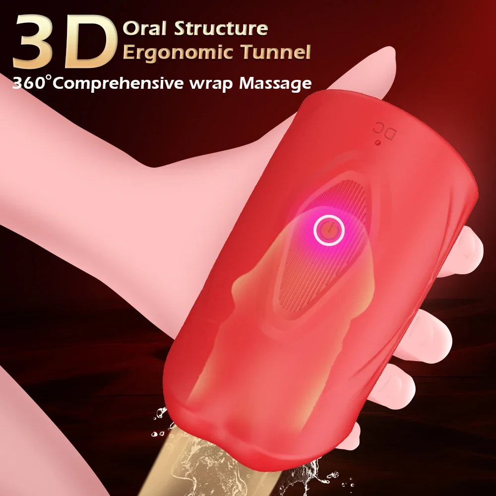 Penis Training Vibrator Tapping Stroker Stimulator Male Masturbator Erotic Toys Glans Trainer Vibration Penis Extender Toys