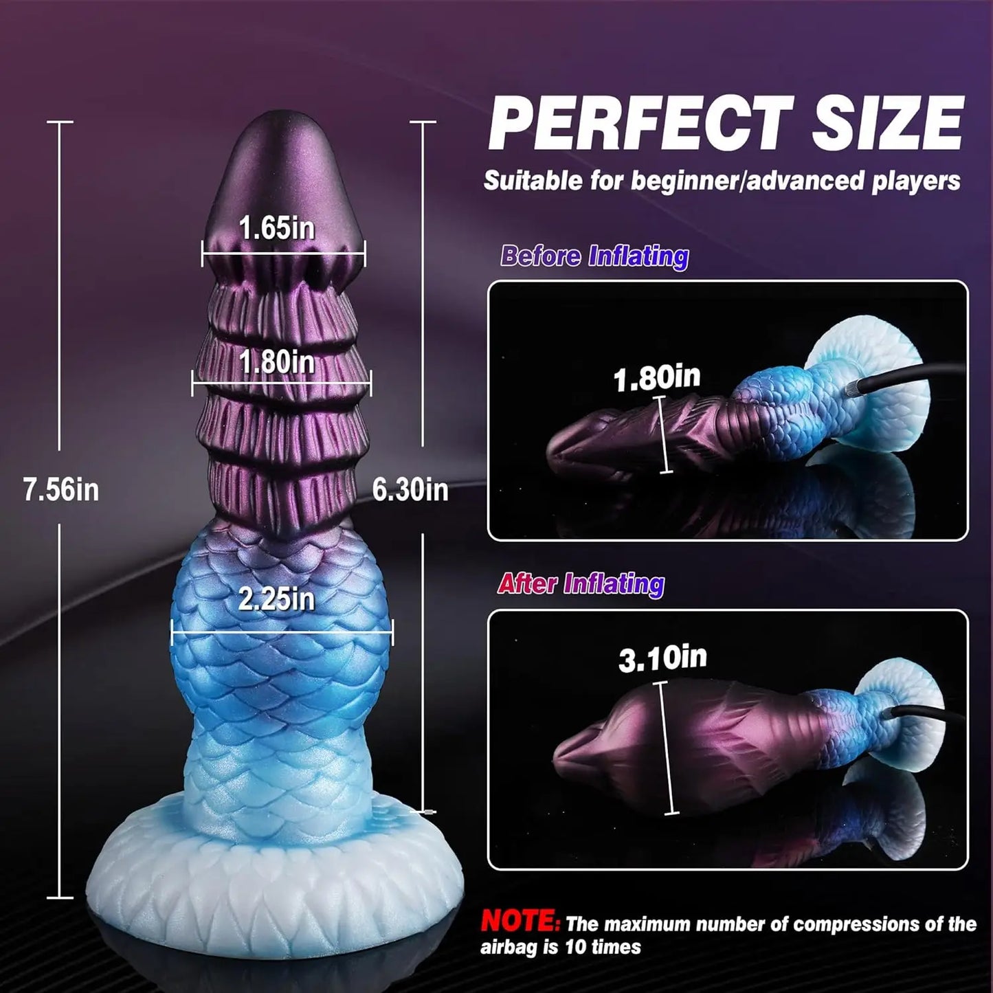 Dildo Monster Inflatable Animal Penis Butt Plug Tail Fantasy Dog Knot Dildos Anal Plug Fetish BDSM Adult Sex Toys for Men Women