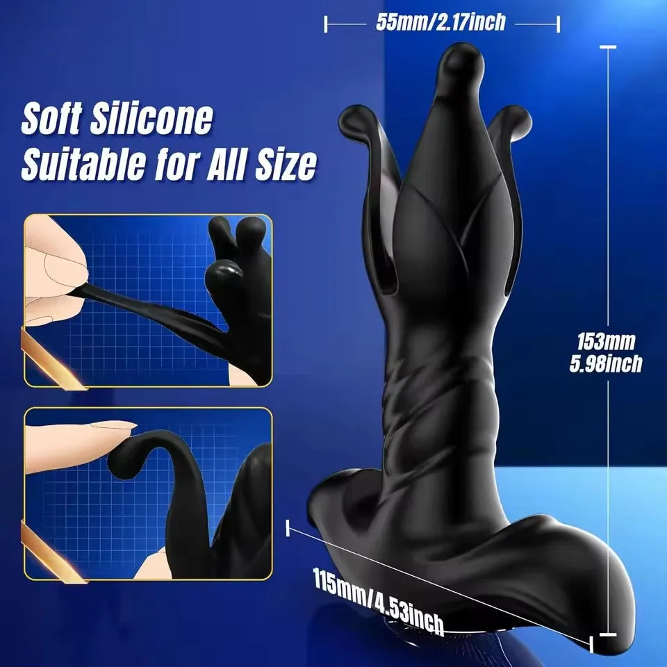 Male Sex Toys Tension Shock Flapping Thrusting Anal Vibrator for Men Prostate Massager Anal Plug Vibrating Butt Plug for Gay