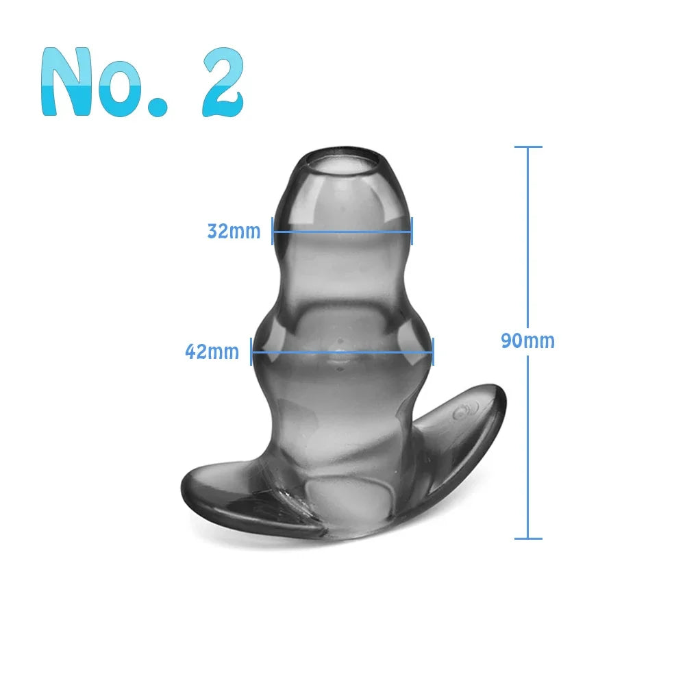 Sex Toys For Woman Men Gay Adult Products Hollow Dildo Anus Butt Plug Anal Dilator Enema Prostate Massager