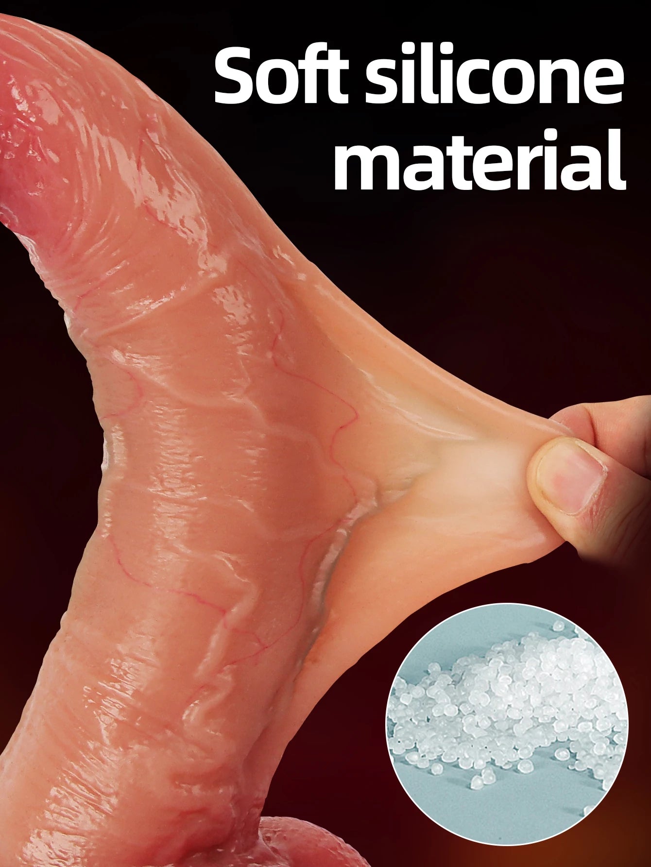 Realistic Dildos for Women Skin Sliding Foreskin Testicles Dildo Anal Vaginal Stimulation Strapon Big Penis Sex Toys for Woman