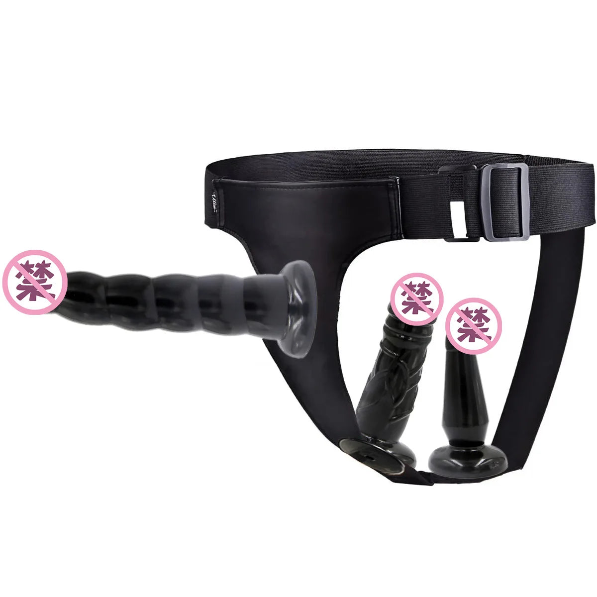 Double Dildo Lesbian Wearable Pants Female Chastity Belt Chastity Devices Sex Toy for Women Couple Anal Vagina Plug Adult Games