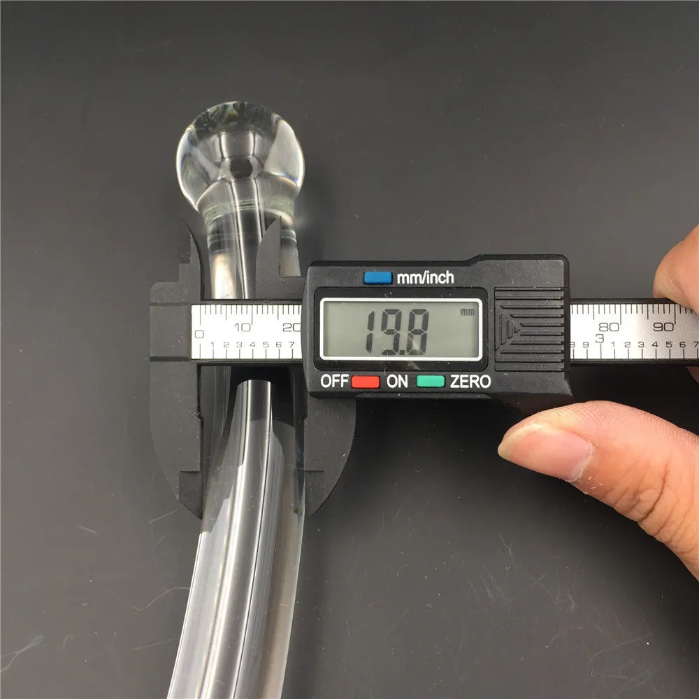 Glass Smooth Dildos Fake Penis Crystal Anal Beads Butt Plug Prostate Massager G Spot Female Masturbation Toys