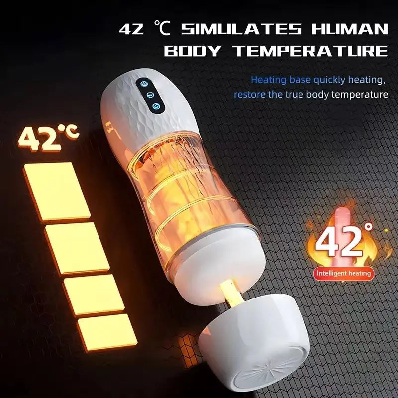 Sex Toy Automatic Sucking Male Masturbator Cup Vibration Blowjob Machine Heating Masturbation Adult for Men Masturbate Supplies