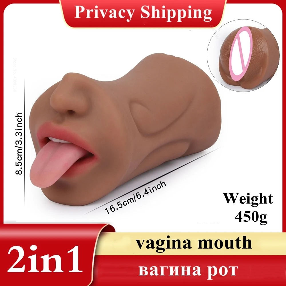 Sex Toys 3 In 1 For Adults Rubber Vagina Mastribution for Man Erotic Products Artificial Pussy Toy Male Masturbator Adult Goods
