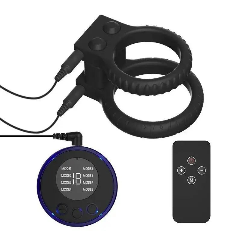 Electric Shock Penis Ring Sex Toy For Men Electro Stimulation Device Delay Ejaculation Bdsm Couple Play Enhancer Adult Gadget