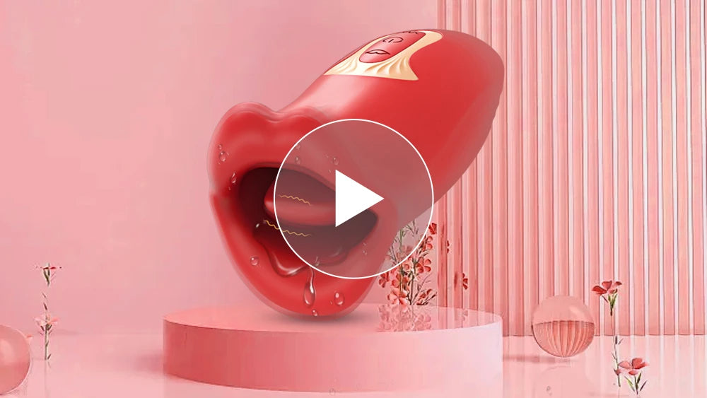 Sucking Licking Dildo Vibrator Female Tongue Telescopic Dildos G-spot Clitoris Nipple Stimulator Female Female Masturbation 18+