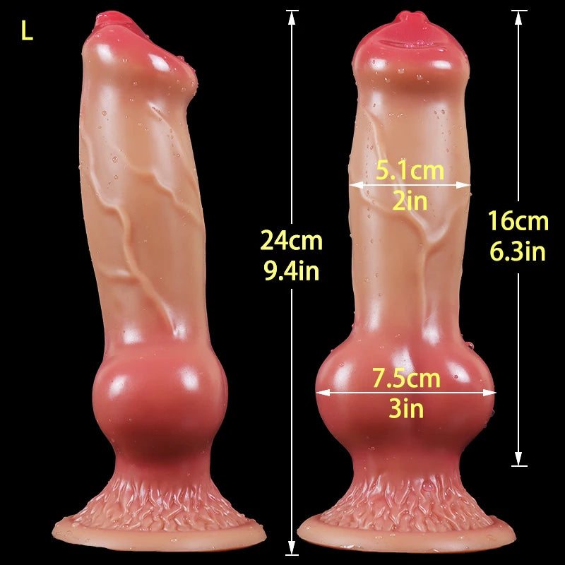 Dog Dildo/Huge Dildo Animal Realistic Penis with Suction Cup Big Butt Plug Giant Monster Cock Dick Adults Supplies for Men Women