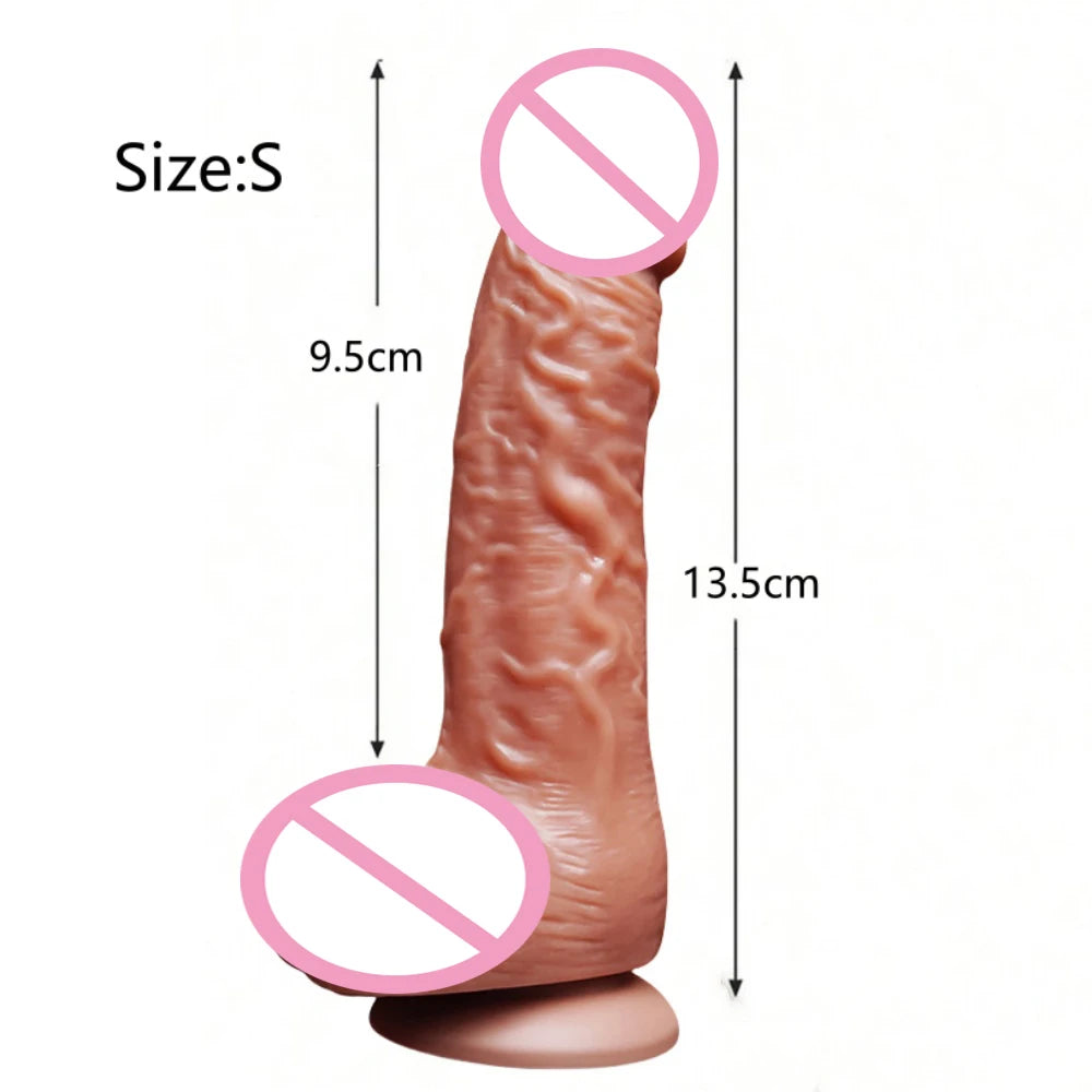 Realistic and soft dildo, G-spot anal stimulation, adult sex toy suitable for both men and women, big and thick Dick Happy Dildo