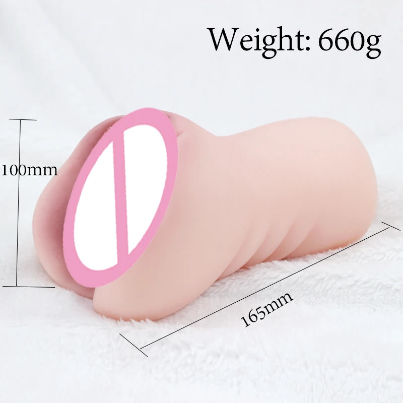 Male Masturbation Sex Toy Realistic Vagina Anus Pocket Pussy Soft Stick For Man Penis Ass Stimulation Adult Erotic Sex Supplier