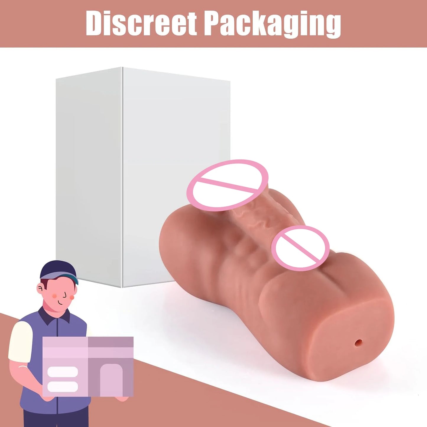 HESEKS Realistic Anal Male Masturbator with Big Anus for Men Portable Love Doll Male Sex Toys for Gay 18+