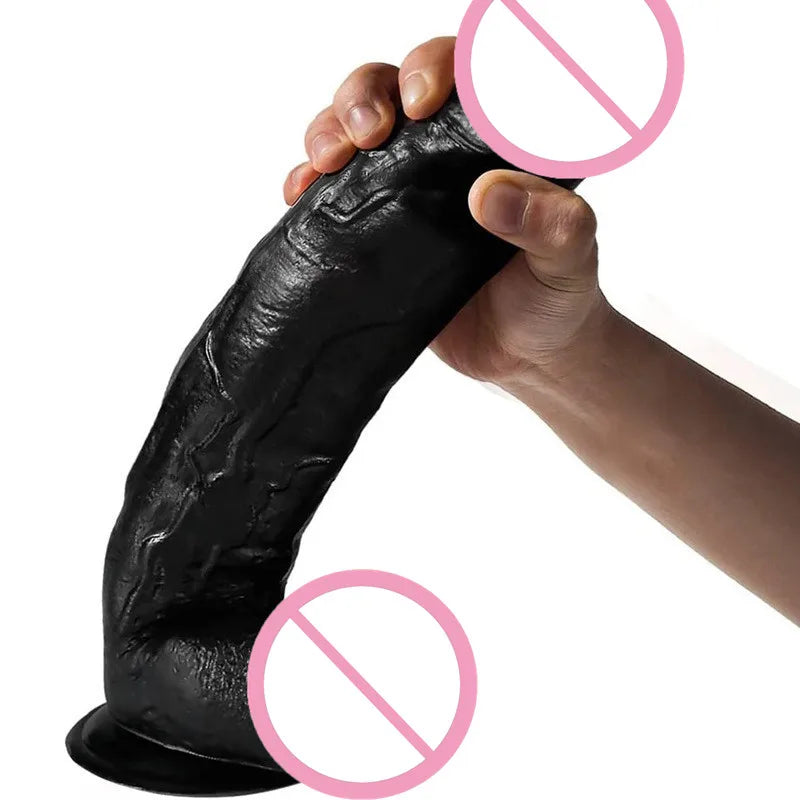 11 inch Black Huge Dildo Phallus Large Realistic Dildos Silicone Penis With Suction Cup G Spot Stimulate Toys For Woman Gay
