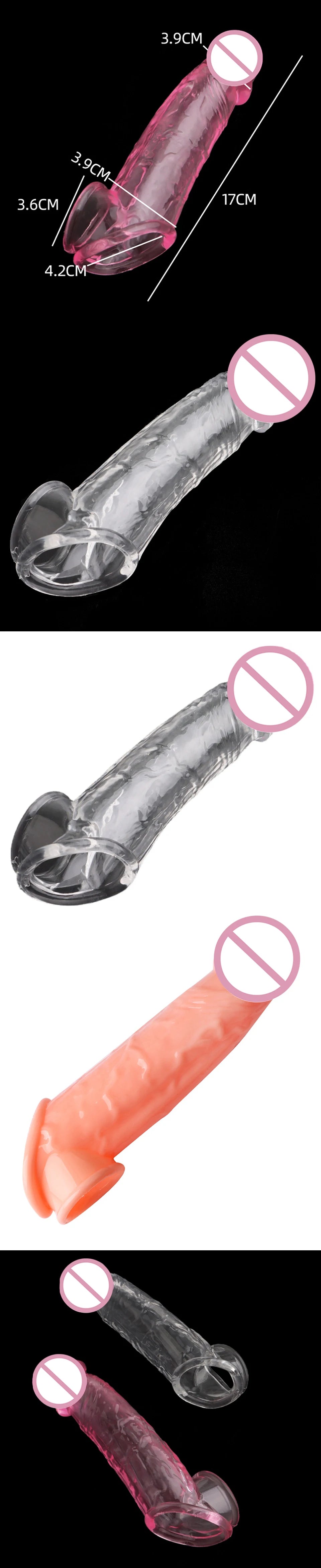 Sex Toys For Couples For Men Penis Sleeve Granular Stimulation Erotic Products Extension Bdsm Enlarger Ejaculation Delay Condom