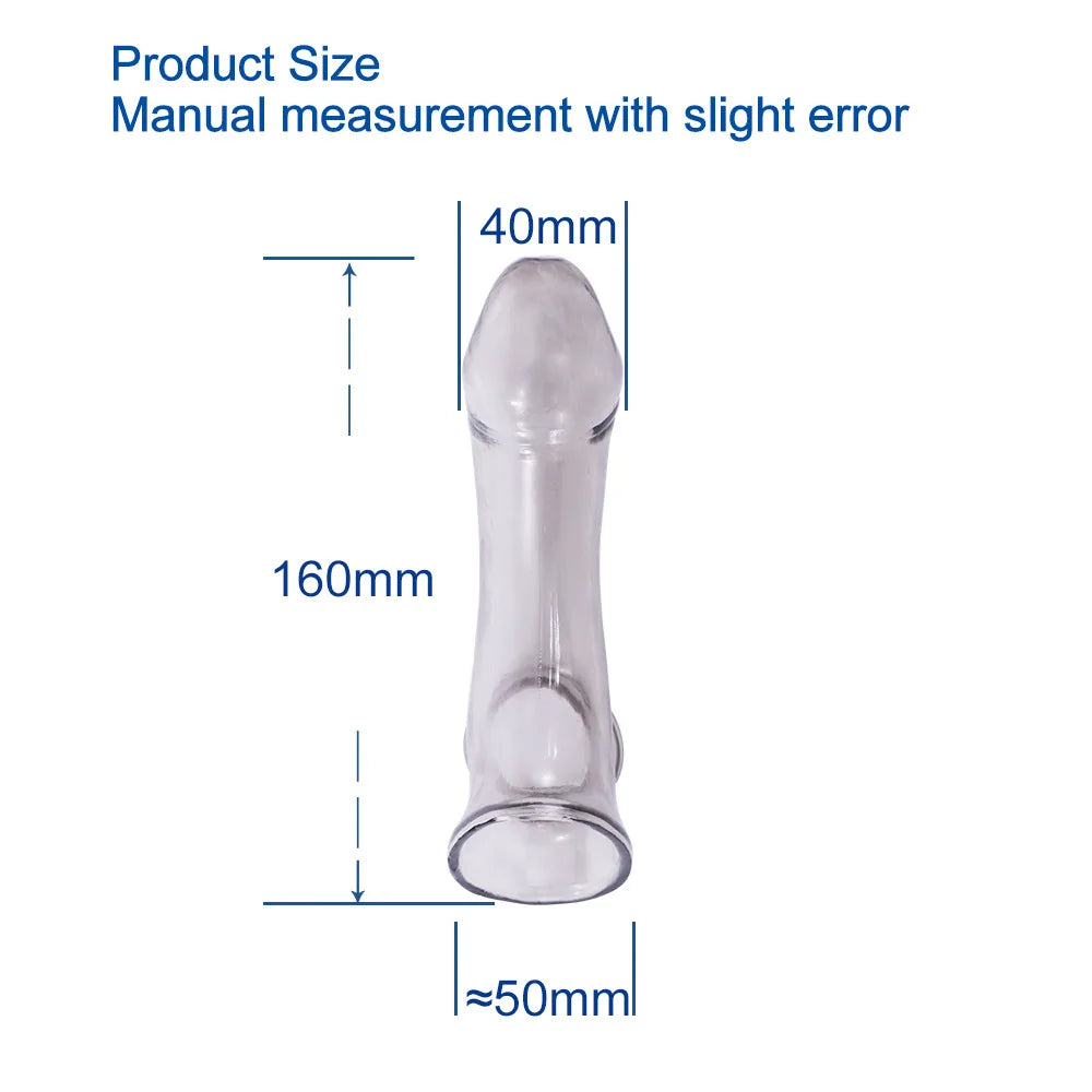 Male Masturbator Penis Delay Sleeve Erectile Enhancer High Elastic and Safer Condoms Sex Toy for Couple Erotic Sex Toys