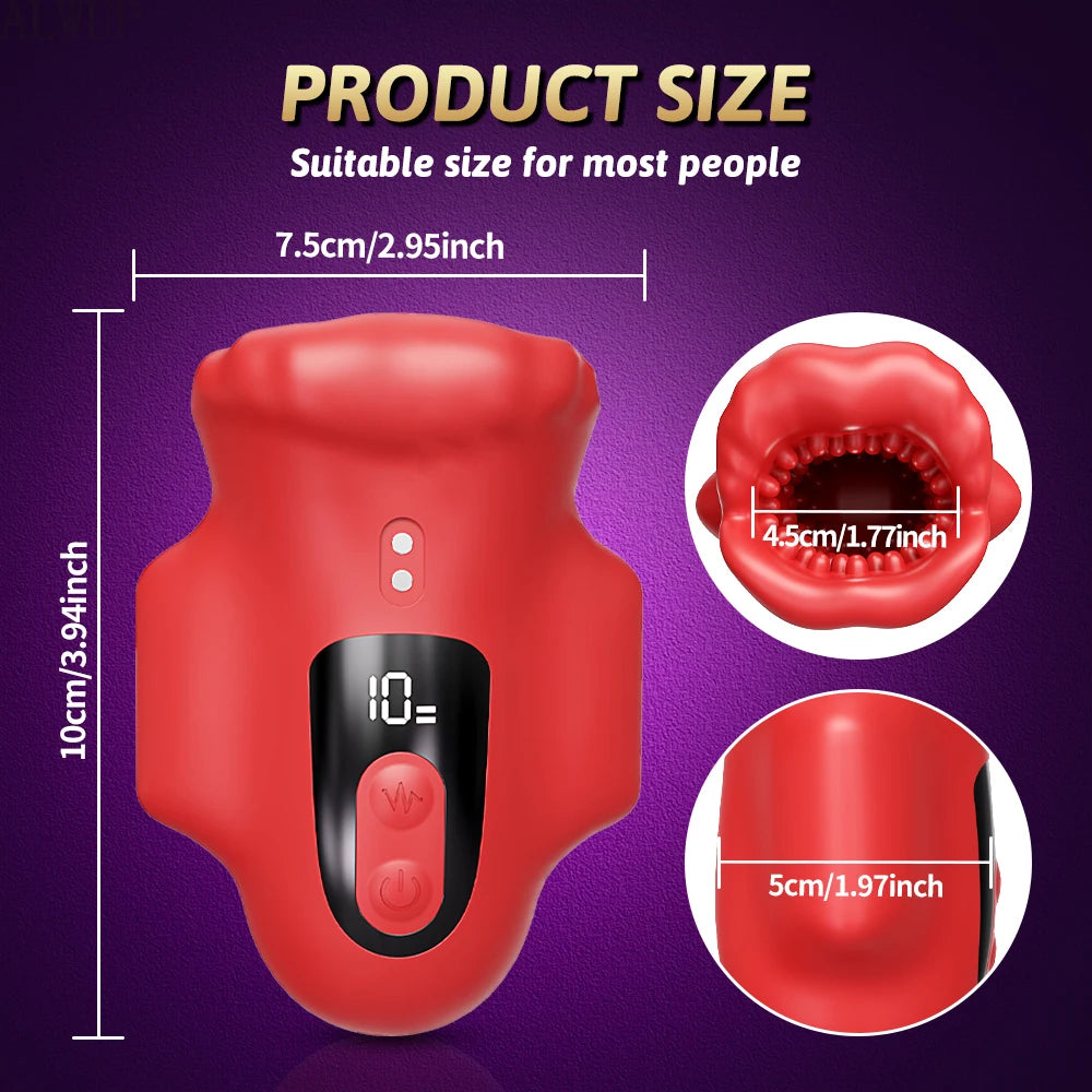 Male Sex Toy Masturbator Vibrator for Men Penis Training Delay Ejaculation Glans Training Penis Endurance Adult Products