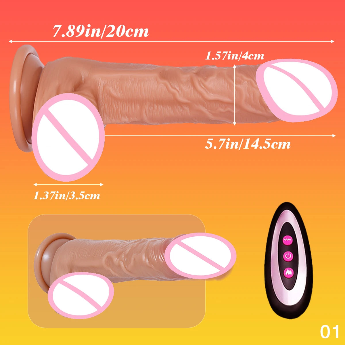 Vibrator Dildos Realistic Big Long Dildo Adult Supplies Huge Dick 18 for Girls Sex Toy Penis Sexyshop Rubber Dilddo For Women's