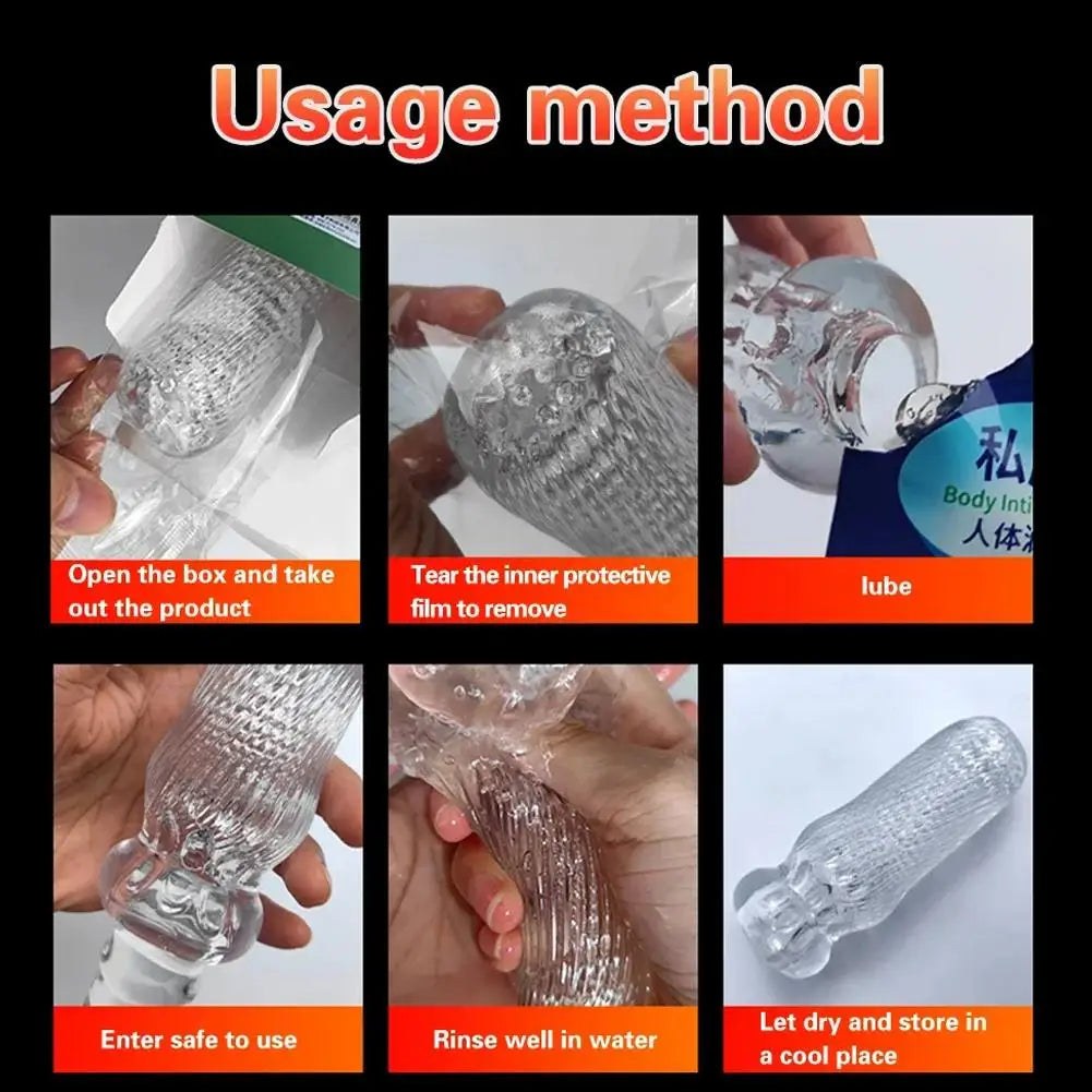 Masturbation Cup Sex Toys for Men Soft Male Exercise Penis Massage Sexy Pocket Pussy Blowjob Toy Vagina Adult Goods 18+