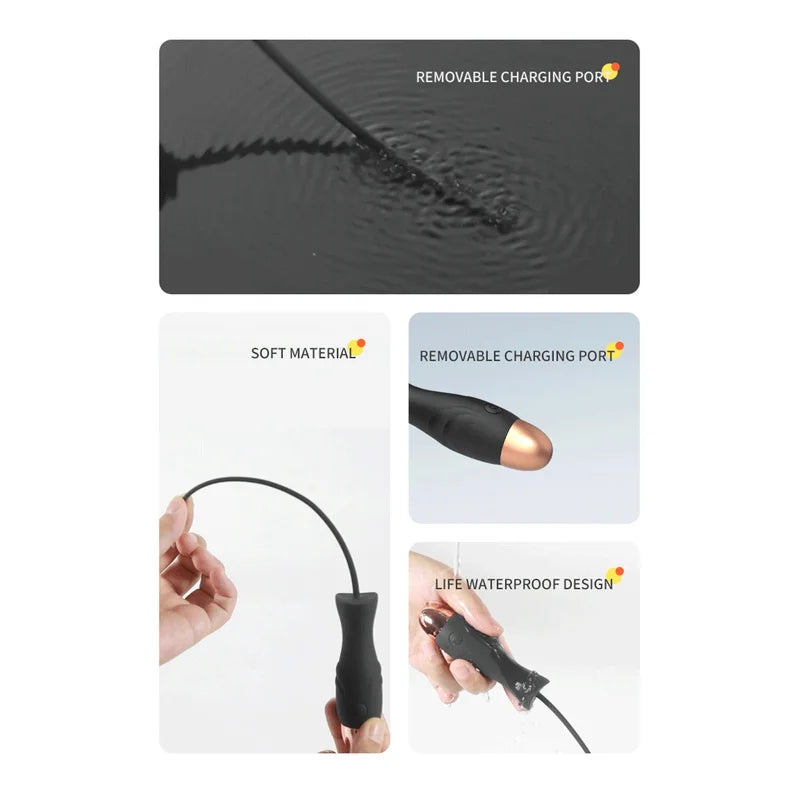 Sex Toys Adults 18 Erotic Urethral Sounds Dilator Vibrators for Men Penis Plug Catheter Medical Delay Exerciser Mle Masturbator