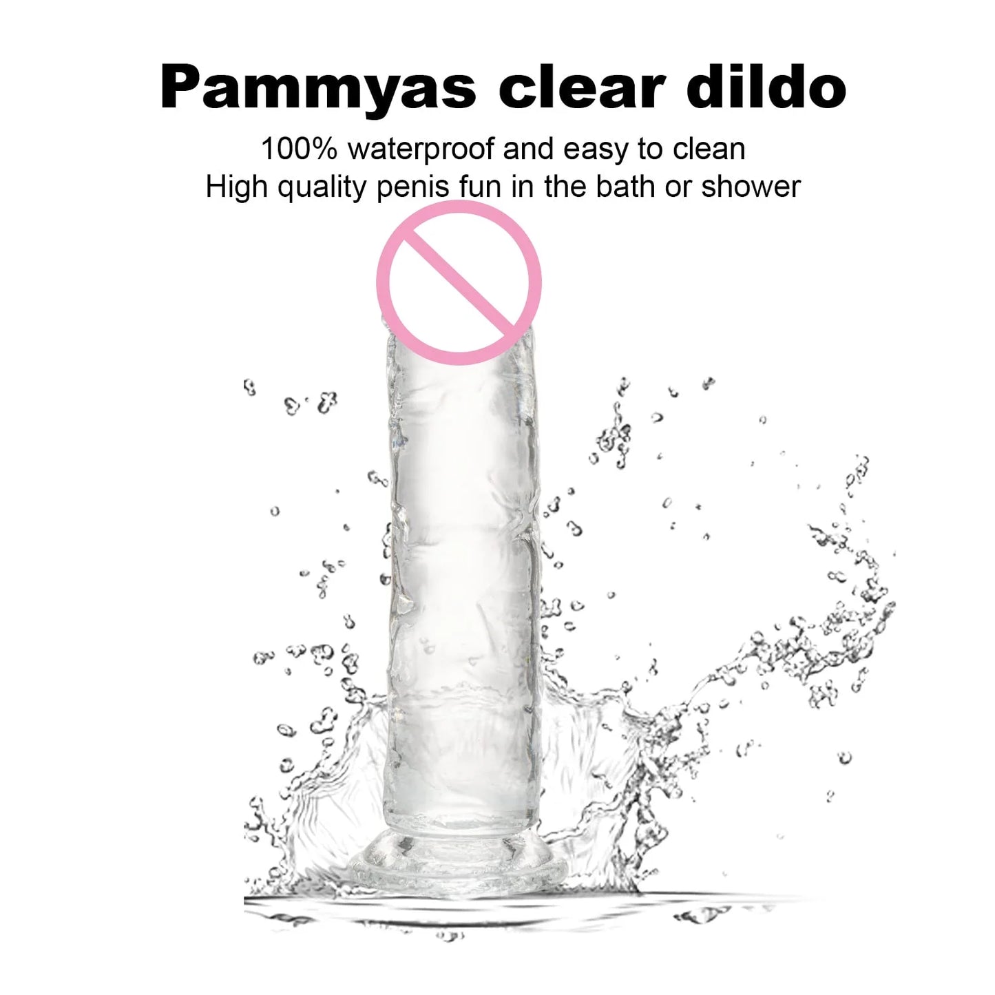Women Gay Sex Toy ，Dildo for Women，Penis，Cock，Gode，White and Transparent Dildo，Strong Suction Cup，Anal Plug，Easy To Clean，G-spot