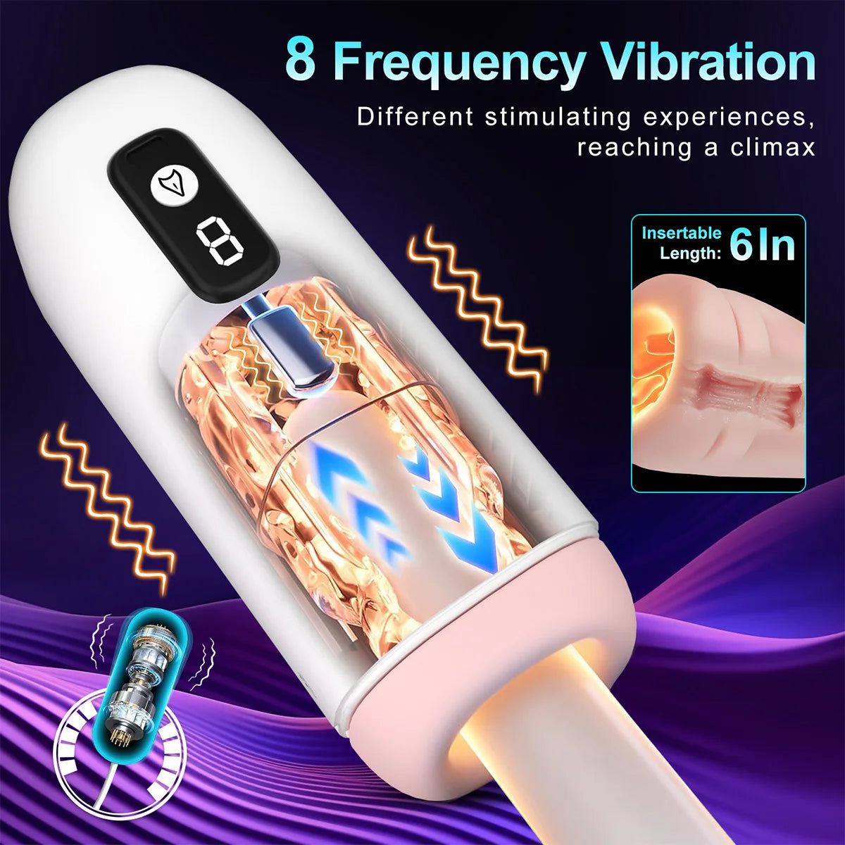 Smart Masturbator Automatic Extra Long Penis Toys for Men Gay Pocket Pussy Vibrator for Men Blowjob Pussies Sex Toy Masturbator