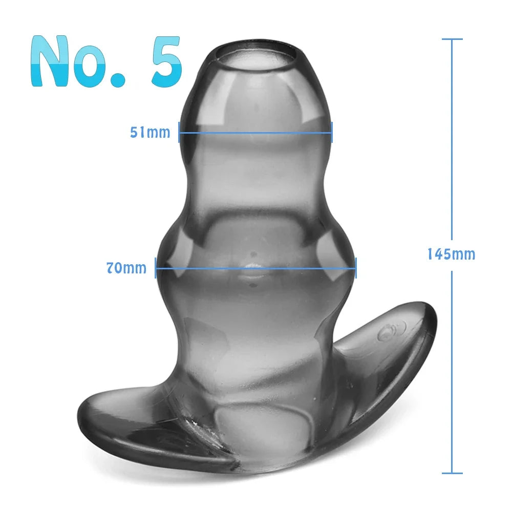 Sex Toys For Woman Men Gay Adult Products Hollow Dildo Anus Butt Plug Anal Dilator Enema Prostate Massager