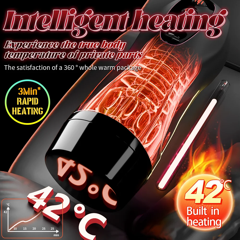 Sex Toy For Men Male Masturbation Cup Sexy Voice Pocket Pussy Suction Mount Penis Trainer Sex Machines Adult Erotic Toys