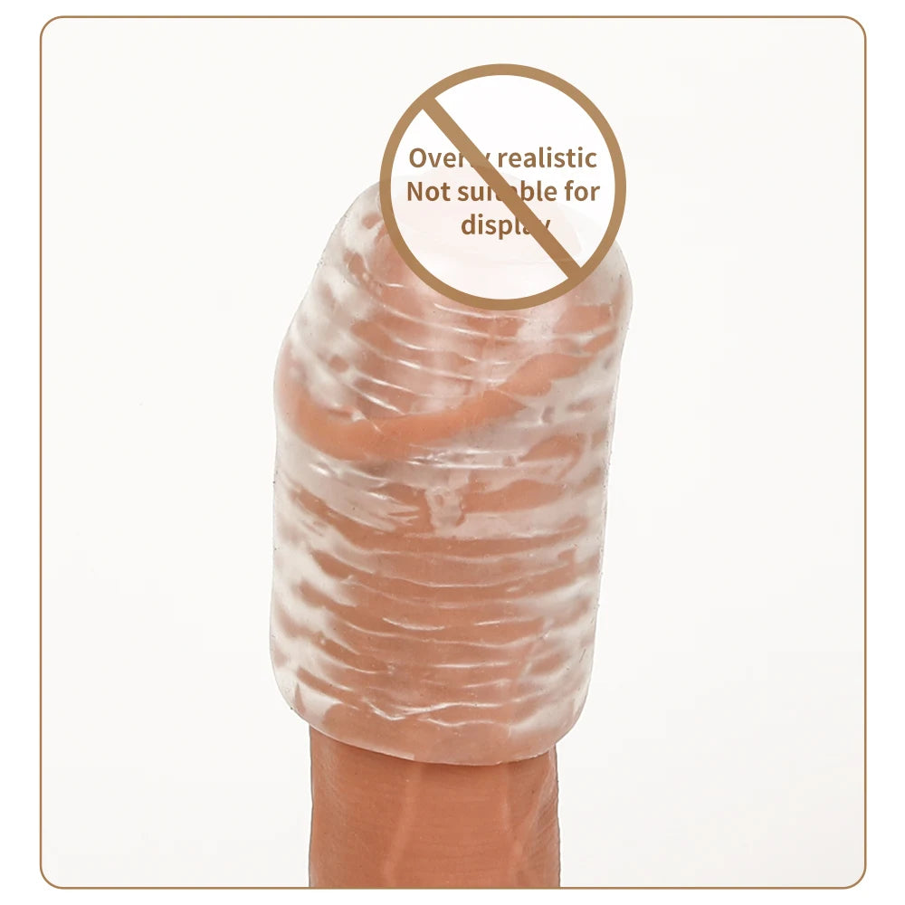 Cock Training Penis Sleeve Sex Toy for Men Male Masturbator Cup Glans Trainer Delay Exercise Sex Shop Soft TPE