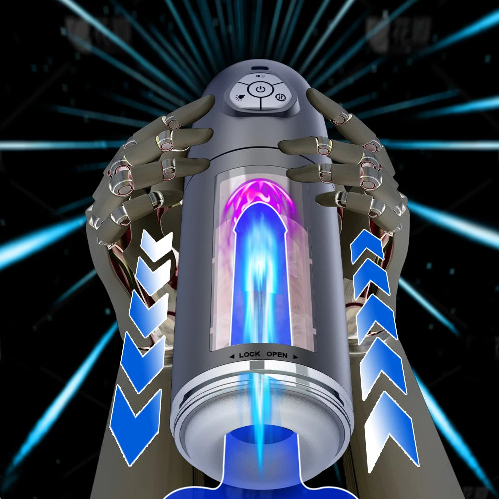 Sex Toys for Men Male Masturbator Automatic Masturbators Cup with 10 Thrusting &Rotating Penis Stimulation Electric Male Stroker