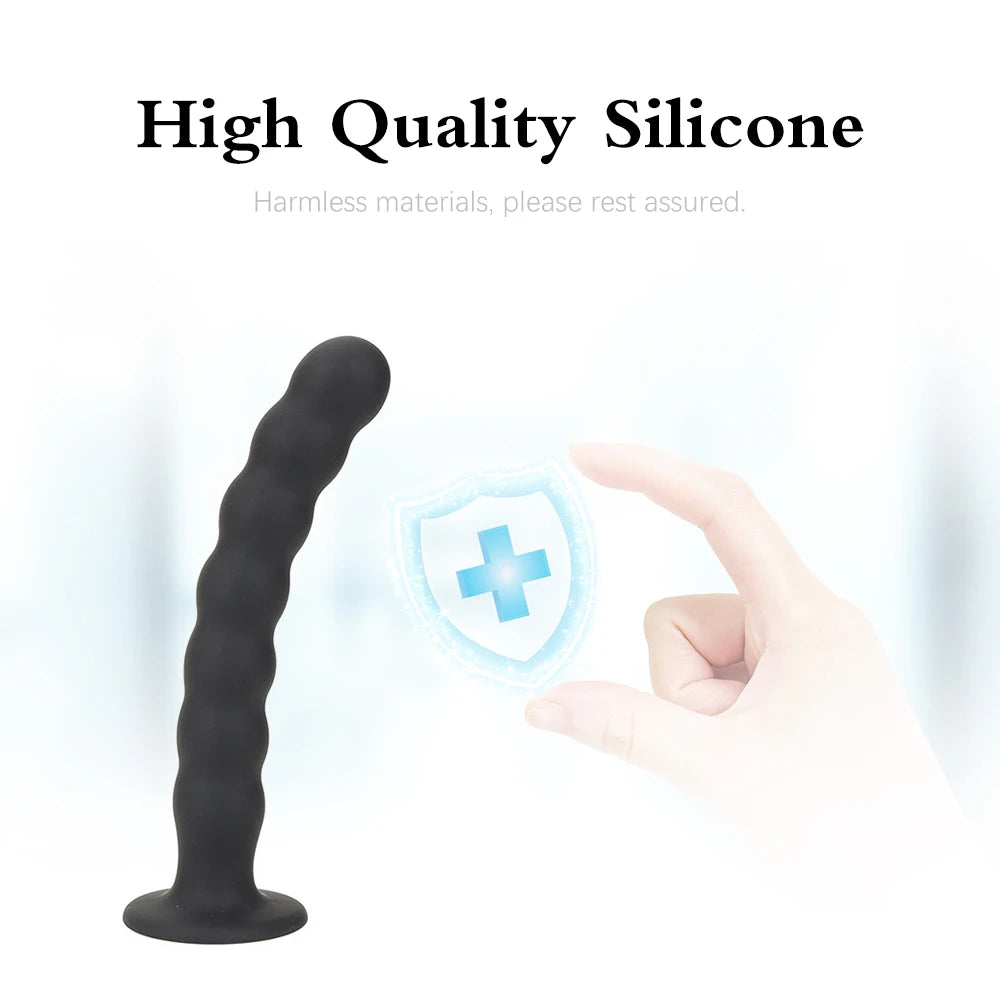 Sex Toys for Man and Woman Anal Plug Prostate Massager Sex Products Vaginal Stimulator With Strong Sucker Silicone Bead Dildo