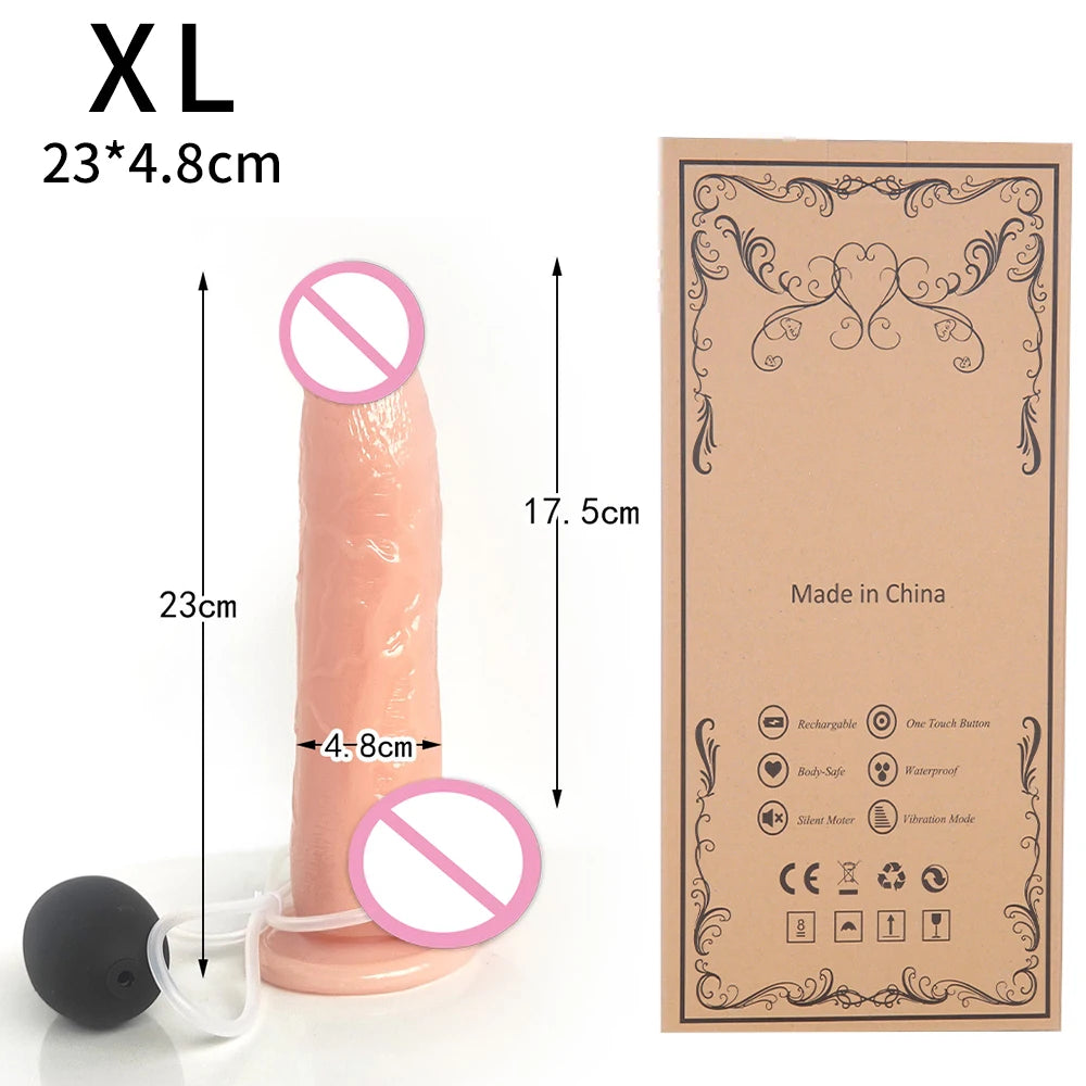 Squirting Ejaculating Dildo for Women Powerful Spray Water Silicone with Suction Cup Penis G-Spot Vagina Adult Sex Toys Big Dick