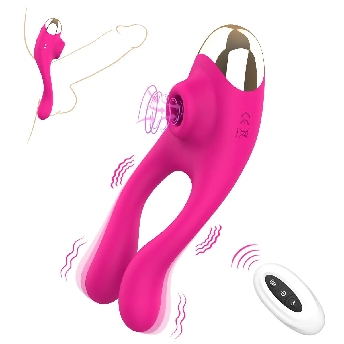 Penis Cock Ring Vibrator for Men Delay Ejaculation Stimulator Clit Sucker Dick Enlarger Ring Sex Toy Men Couples Adult Goods