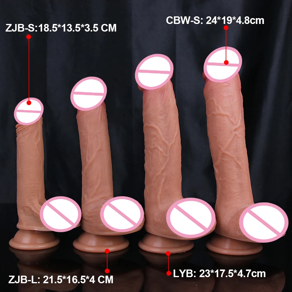 Realistic Dildos for Women Skin Testicles Dildo Anal Vaginal Stimulation Strapon Big Penis Adult Supplies Sex Toys for Woman