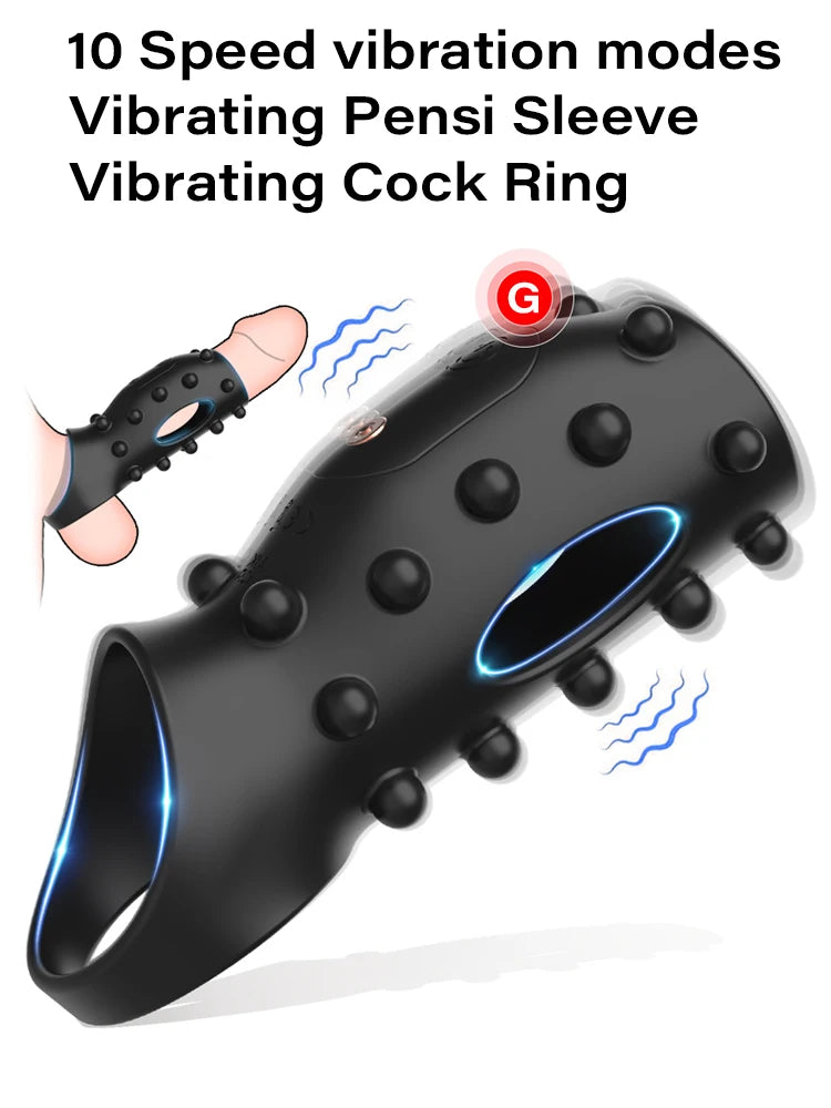 Sex Toys for Men Vibrating Penis Ring Delayed Ejaculation Cock Ring Clitoris G Spot Stimulation Male Penis Massage Couples Toy