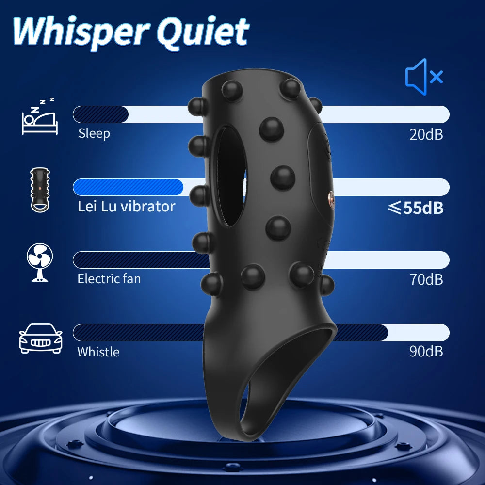 Sex Toys for Men Vibrating Penis Sleeve Cock Ring Female G Spot Stimulate Vibrator Penis Erection Trainer Delay Ejaculation 18+