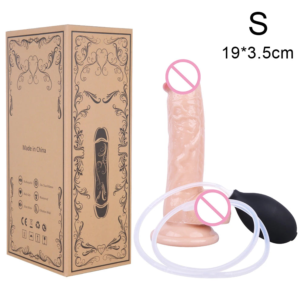 Squirting Ejaculating Dildo for Women Powerful Spray Water Silicone with Suction Cup Penis G-Spot Vagina Adult Sex Toys Big Dick