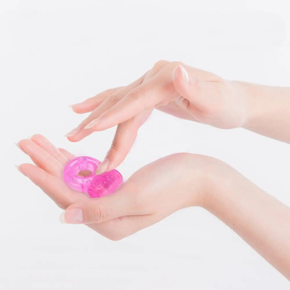 Male Delay Vibrating Cock Ring SEXY Penis Clit Stimulator Vibrator G-spot Sex Toys Men Long Lasting Enhance Couple Toy Pleasure