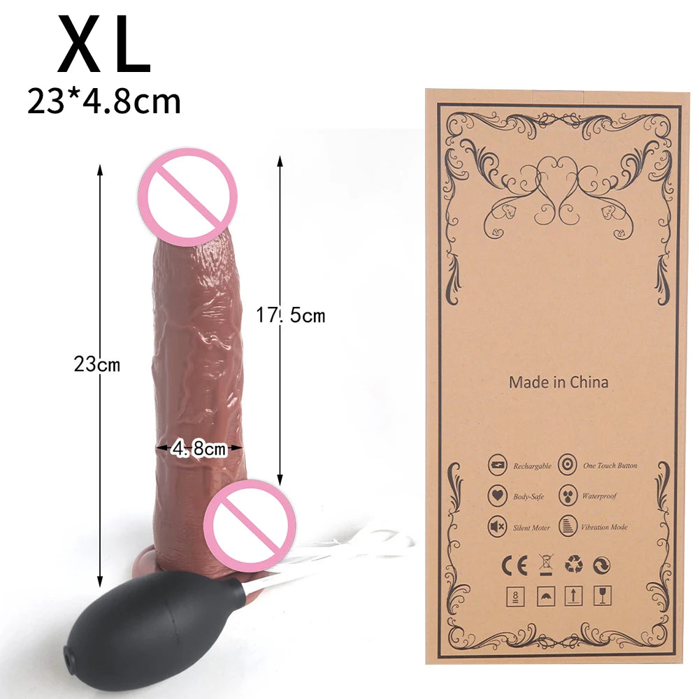 Squirting Ejaculating Dildo for Women Powerful Spray Water Silicone with Suction Cup Penis G-Spot Vagina Adult Sex Toys Big Dick