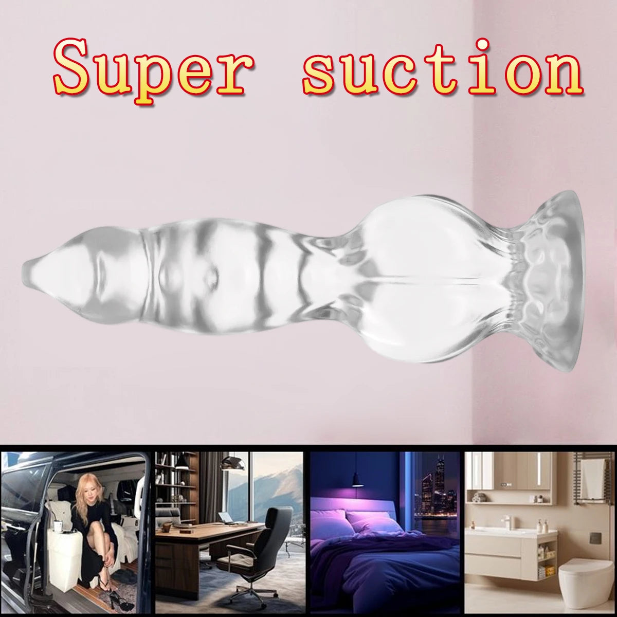 Dog Knot Dildo Soft Anal Plug Realistic Dildo Anal Trainer Adult Sex Toys with Strong Suction Cup Anus Dilator Masturbator