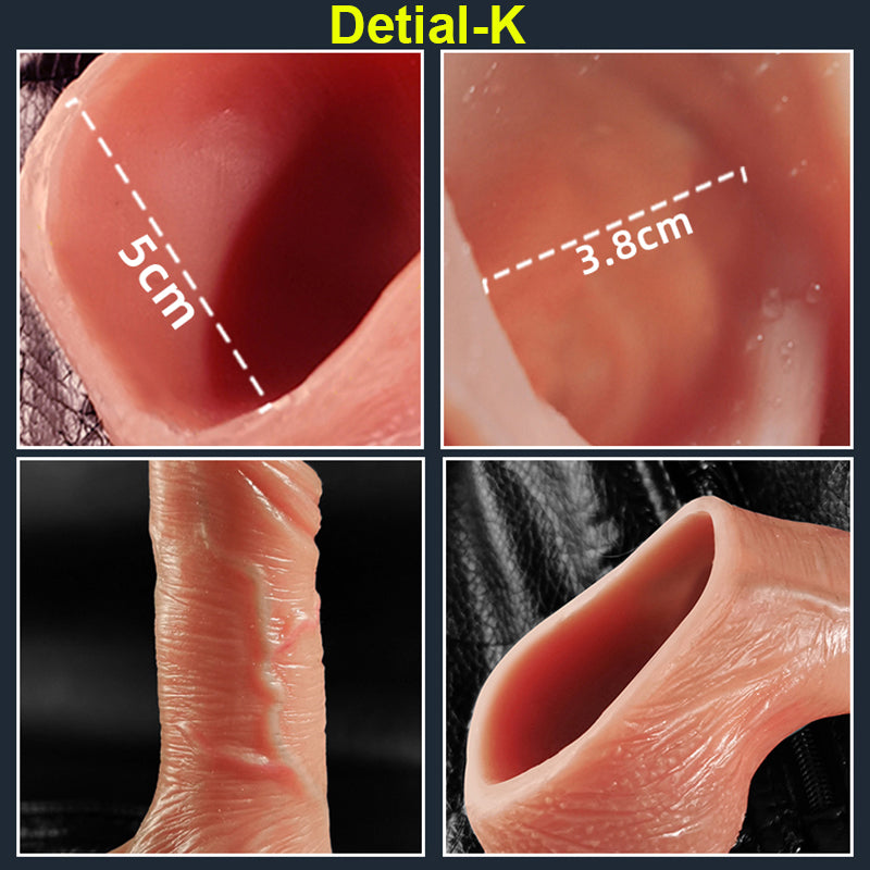 Male Penis Sleeve Sex toys Cock Extender Reusable Condoms Delay Ejaculation Penis Enlargement Silicone Sex Toy For Men Sex Shop